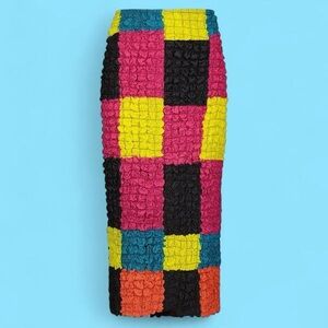 Mara Hoffman Colorful Popcorn Midi Skirt